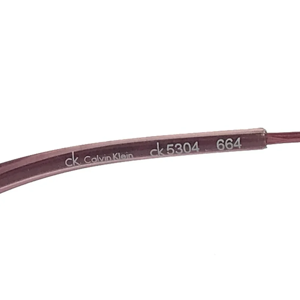 Calvin Klein Eyeglasses Frames ck5304 664 Burgundy Red Semi Rimmed 51-18-130